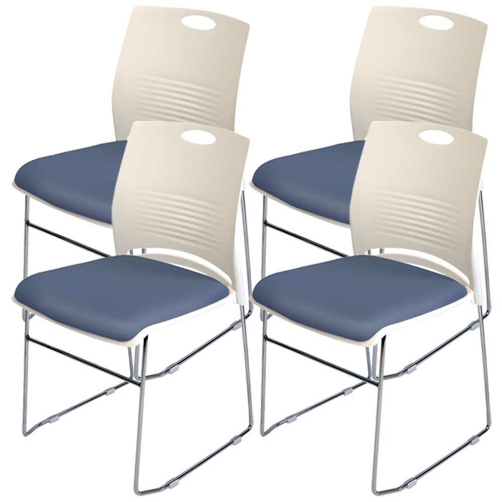 ミーティングチェア 会議椅子 スタッキング 4脚セット 軽量 クッション付き 背もたれ有り セミナー 塾 オフィス 省スペース 収納可能 ミーティング 受付 |  | 12