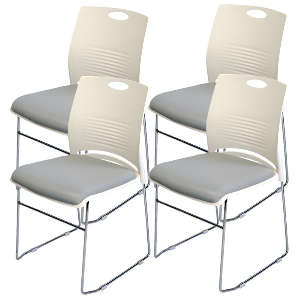 ミーティングチェア 会議椅子 スタッキング 4脚セット 軽量 クッション付き 背もたれ有り セミナー 塾 オフィス 省スペース 収納可能 ミーティング 受付 |  | 14