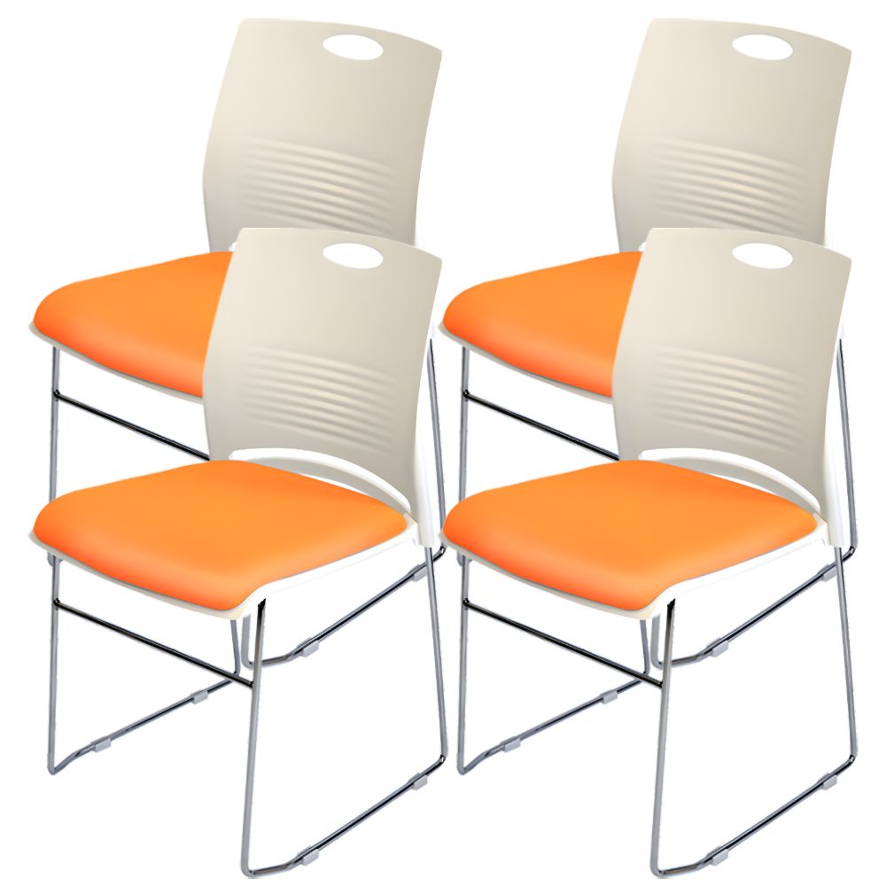 ミーティングチェア 会議椅子 スタッキング 4脚セット 軽量 クッション付き 背もたれ有り セミナー 塾 オフィス 省スペース 収納可能 ミーティング 受付 |  | 15