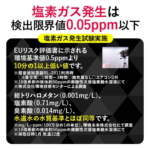 次亜塩素酸 バイバイ菌 500ppm 超音波噴霧器 と 40Lセット | バイバイ菌 | 17
