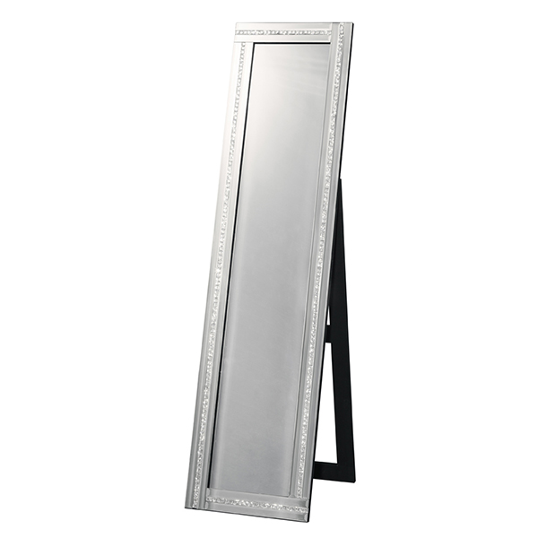 姿見ミラーキラキラ スタンドミラー 豪華高級クリスタル調装飾 全身 姿見 ミラー 鏡