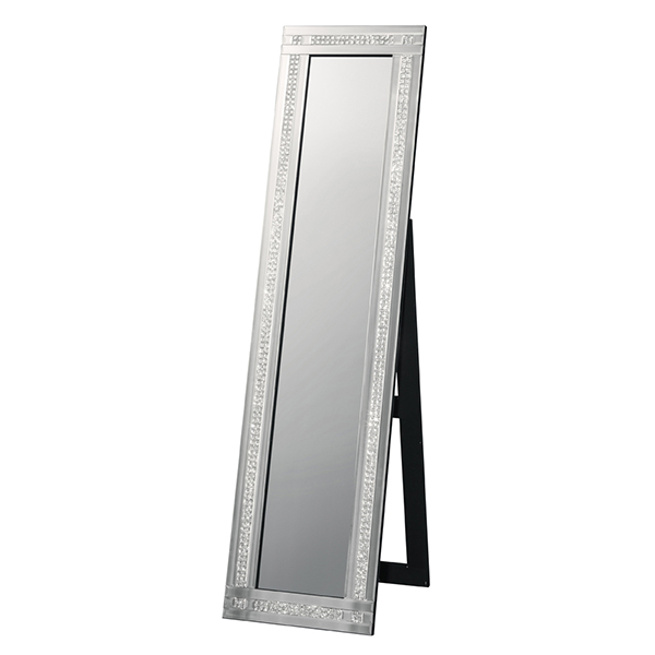 スタンドミラー 豪華高級クリスタル調装飾 全身 姿見 ミラー 鏡