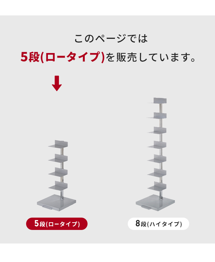 5段 シルバー スチール製 ロータイプ 幅30 高さ67.5 隠しキャスター付き 本収納 スタイリッシュ おしゃれ 【ミニチェスト】 M5-MGKADC00018SV