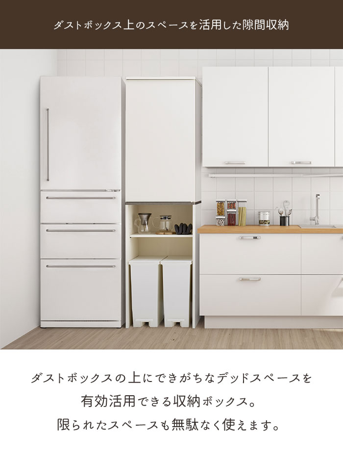 ゴミ箱上 ラック 収納 幅50 奥行44.5 高さ180 隙間収納 キッチンラック 