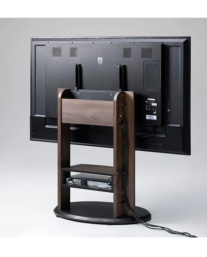 テレビ台 ダークブラウン テレビスタンド 壁寄せ キャスター付き 自立