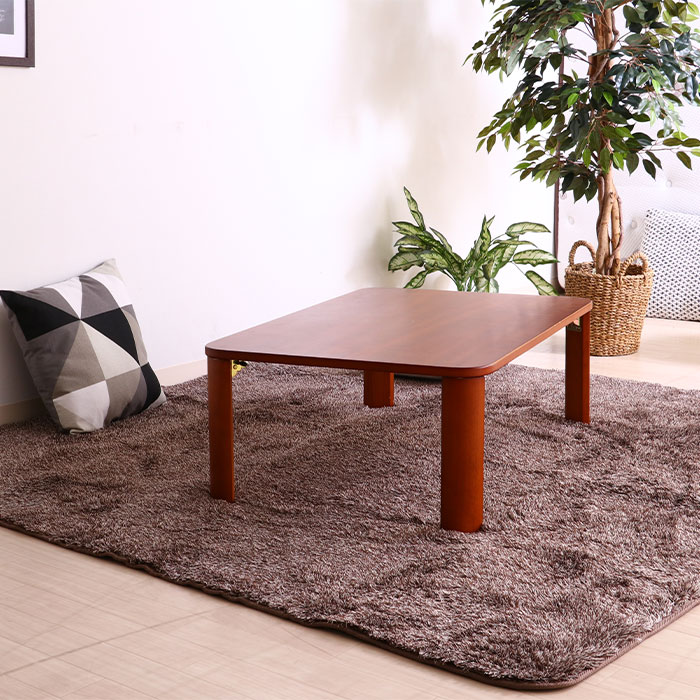 【新品・送料無料】【完成品】ローテーブル 折りたたみ 90×60cm ブラウン 折脚ローテーブル(幅90×奥行60×高さ32cm・ブラウン) | 不二貿易 座卓・ちゃぶ台