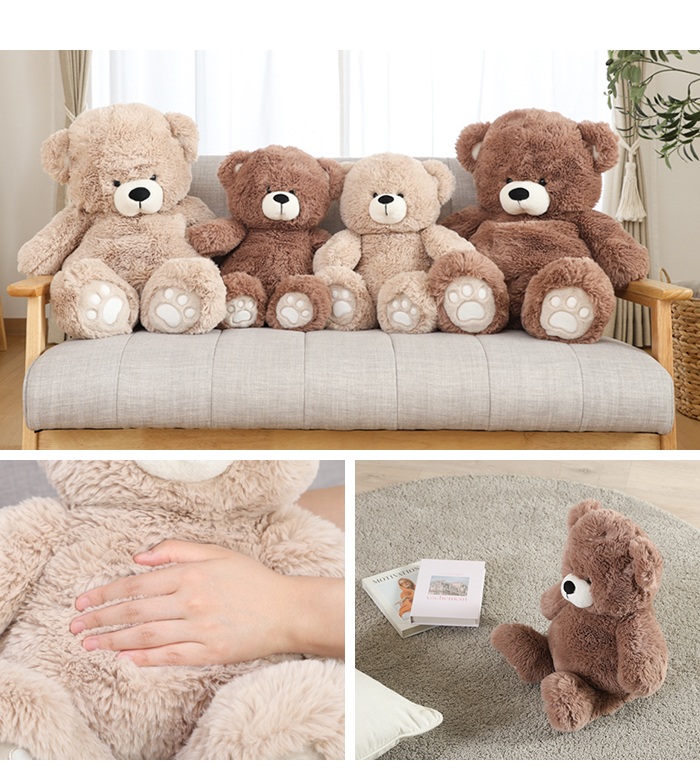 ベージュのクマのぬいぐるみ くまのぬいぐるみ ベージュ ぬいぐるみ クマ 35cm 抱き枕 くま