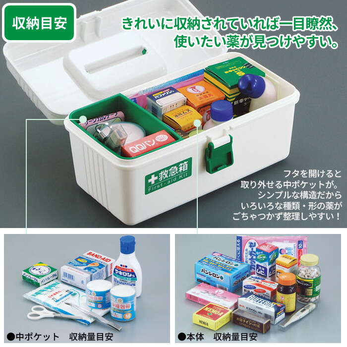 値下げ 薬箱 S ※箱のみ 救急箱 薬入れ 救急ボックス 応急 包帯 絆創膏