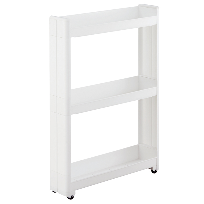 値下げ】 隙間 ワゴン 幅12.5 奥行55cm 3段 スリムワゴン 隙間収納