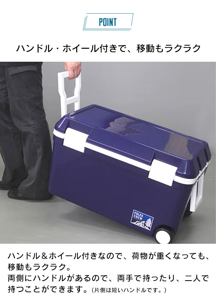 保冷ボックス 46L セラドンブルー 大型 クーラーボックス 日本製 大