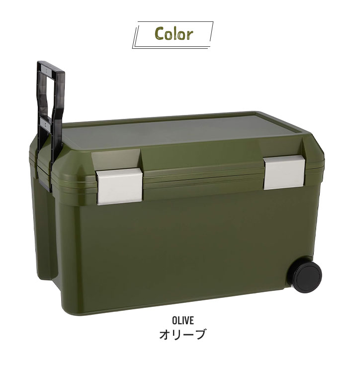 クーラーボックス 46L 大型 クーラーBOX ステンレスバックル 日本製 