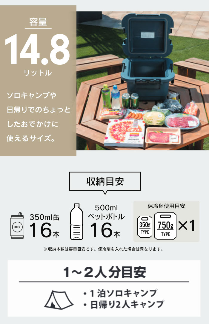 クーラーボックス 15.8L 強力 保冷 日本製 ショルダーベルト付