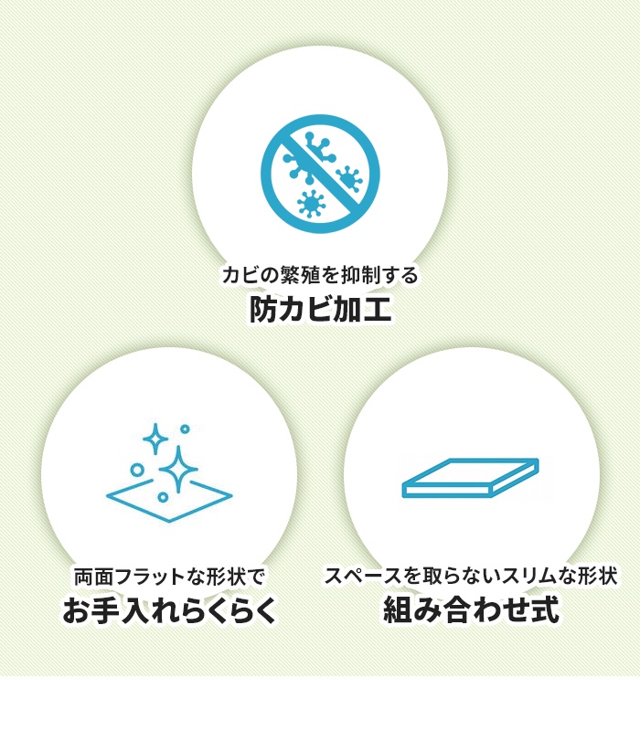 風呂ふた 幅68×長さ118cm 3枚組 組合せ風呂ふた 日本製 防カビ