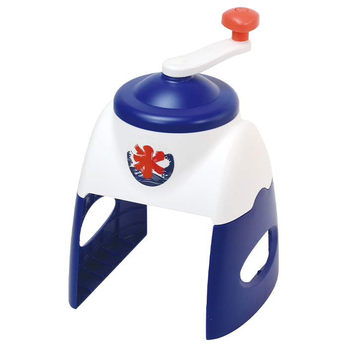 レトロ　かき氷機　手廻し 値下げ】 手回し かき氷機 ブルー かき氷器 手動 手動かき氷器 日本製