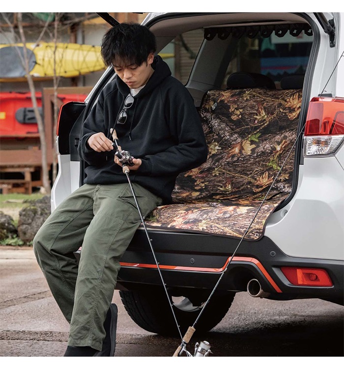 マルチシート カーキ リアシート タープ レジャーシート 目隠し車内