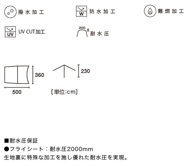 タープ ロゴス LOGOS neos LCドームFitレクタタープ 5036-AI