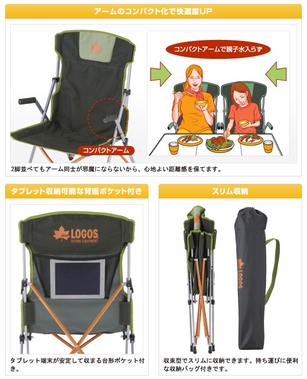 LOGOS（ロゴス） チェア neos ダイニングチェア 73174012 : さんかく草