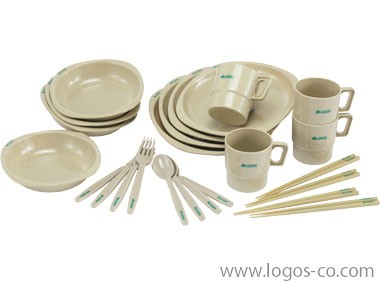 LOGOS（ロゴス） 食器セット 箸付きディナーセット4人用 81285003 皿