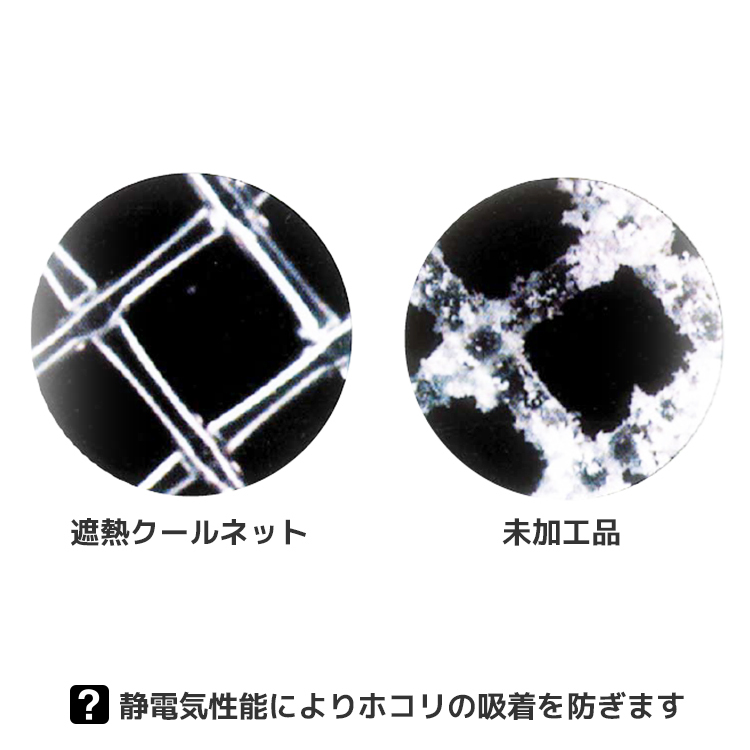 アミド屋の網戸ネット防虫網|遮熱クールネットは静電気性能よりホコリの吸着を防ぎます。|遮熱クールネット専用マジックテープ 8個入り