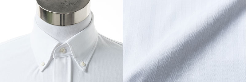 丸和繊維工業 インダスタイルトウキョウ ヘリンボーン ボタンダウンシャツ 半袖 00J802HMB2 1枚