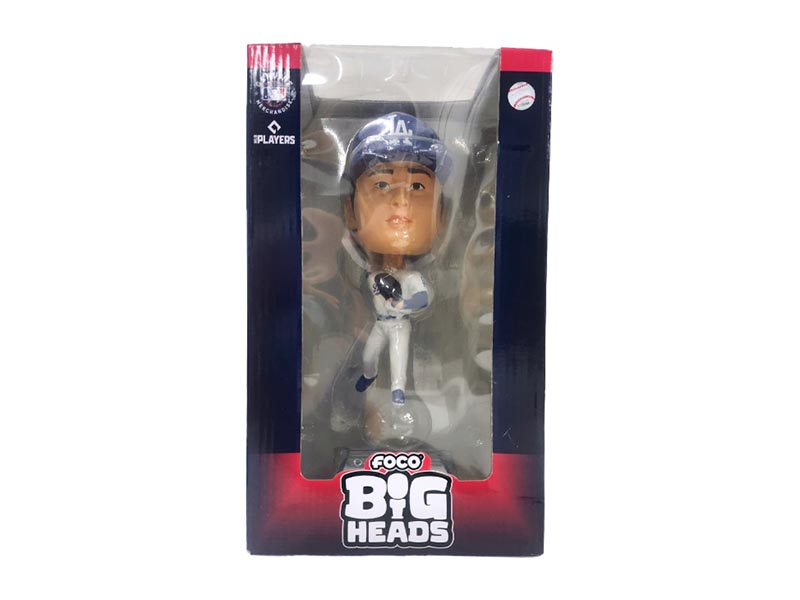 MLB公式ライセンス ドジャース 大谷翔平 ボブルヘッド人形 ホーム・ピッチャー 9.5インチ