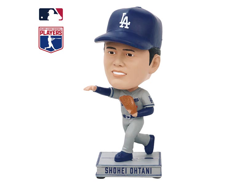 MLB公式ライセンス ドジャース 大谷翔平 ボブルヘッド人形 ビジター・ピッチャー 4.5インチ