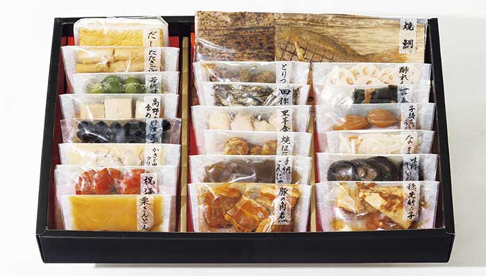 カモ井食品工業 おせちセット 「五葉」 21品セット 約3〜5人前（常温・個包装・重箱無し） 6K430 1セット