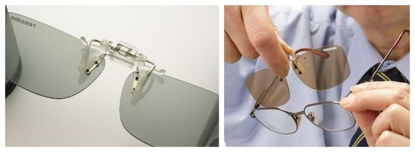 レノマ 調光・偏光クリップオングラス