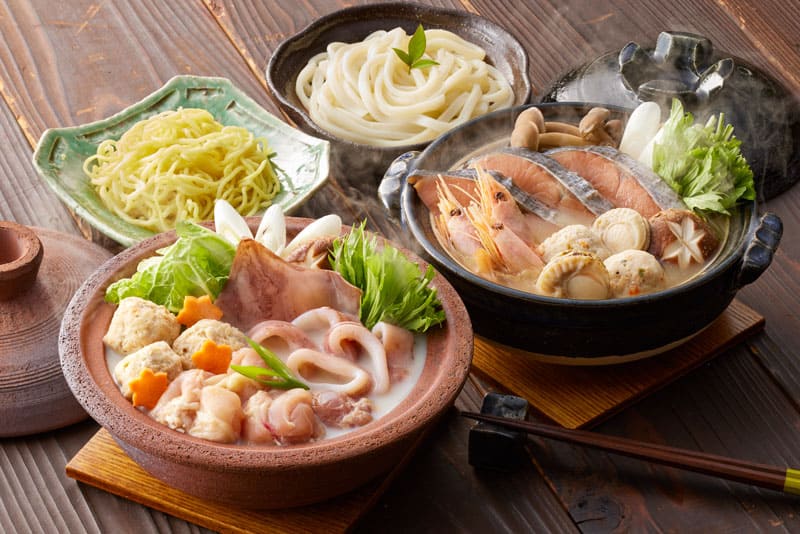 小樽協和食品 石狩鍋と鶏白湯鍋 食べ比べセット 1セット:約2人前×各1