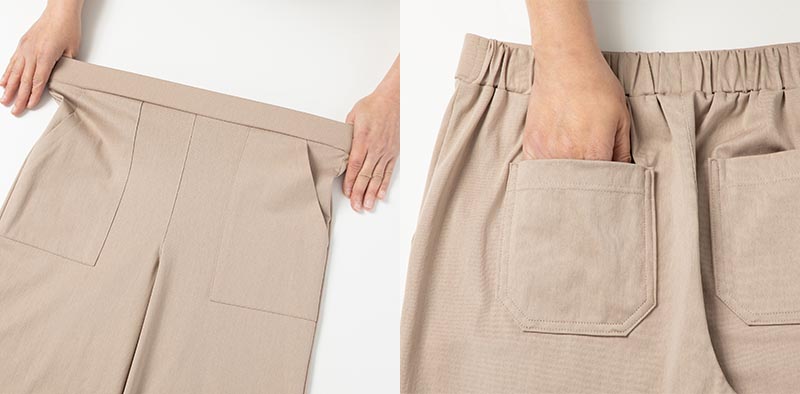 ARIKI（アリキ） 有木 コットン100％トリコットベイカーワイドパンツ
