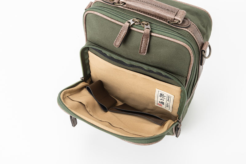 産経限定】 平野 鞄の國 豊岡製 6号はっ水帆布 旅に重宝するショルダー