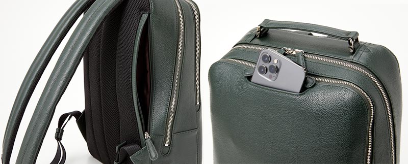 HAMILTON（ハミルトン） 平野 牛革2ルーム式リュック B4対応 42586 1個