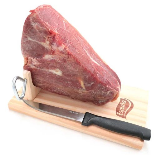 素敵に、マルシェ。 スペイン産 ミニ生ハム原木 ミニハモン約1kg(台とナイフ付)