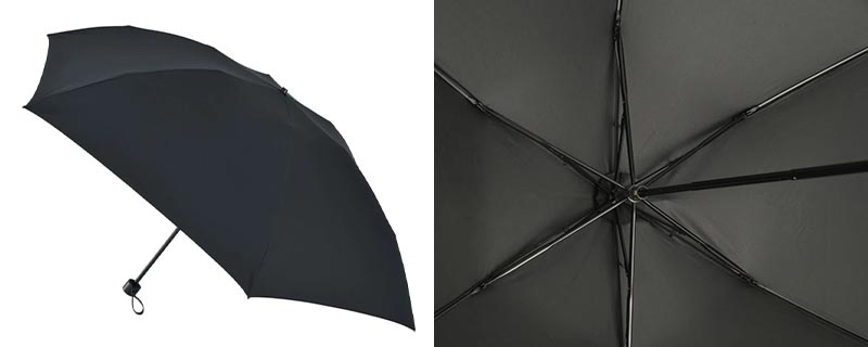 市原 Ramuda 遮光遮熱 軽量カーボン 折りたたみ傘 60cm ミノテック