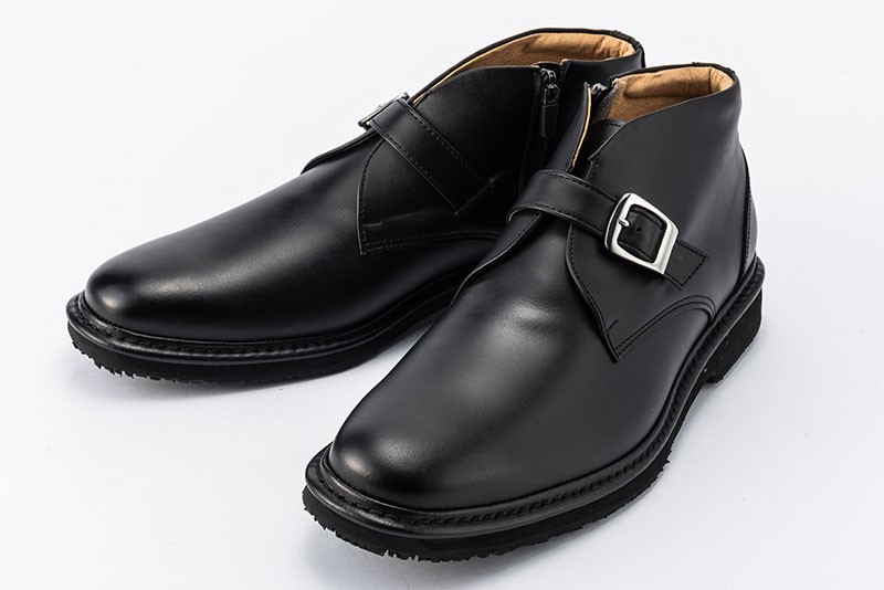 金谷製靴 カネカ 日本製 ソフト牛革 チャッカブーツ ベルトタイプ 4E