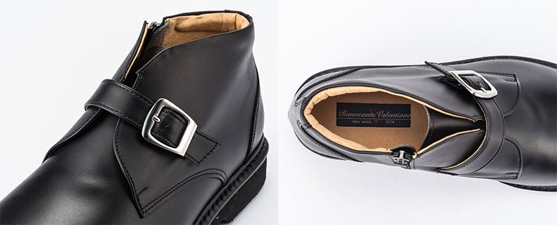 金谷製靴 カネカ 日本製 ソフト牛革 チャッカブーツ ベルトタイプ 4E