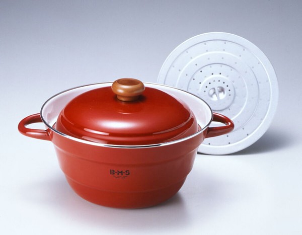 YAMAHIROホーロー蒸し器付き万能鍋 富士ホーロー ホーロー蒸し器兼用万能鍋 『オールインワン27cm