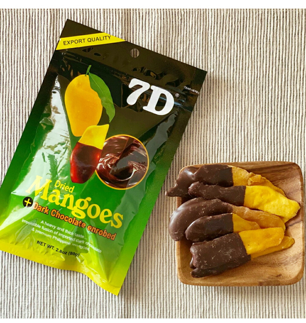 7D ドライフルーツ マンゴー ドライマンゴー チョコ 80g×4袋