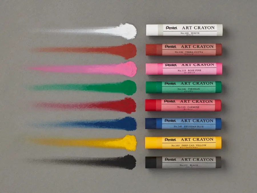 希少　超特大クレヨン飾り　ペンテルクレヨン ぺんてる アートクレヨン 8色セット ART CRAYON おじいちゃん