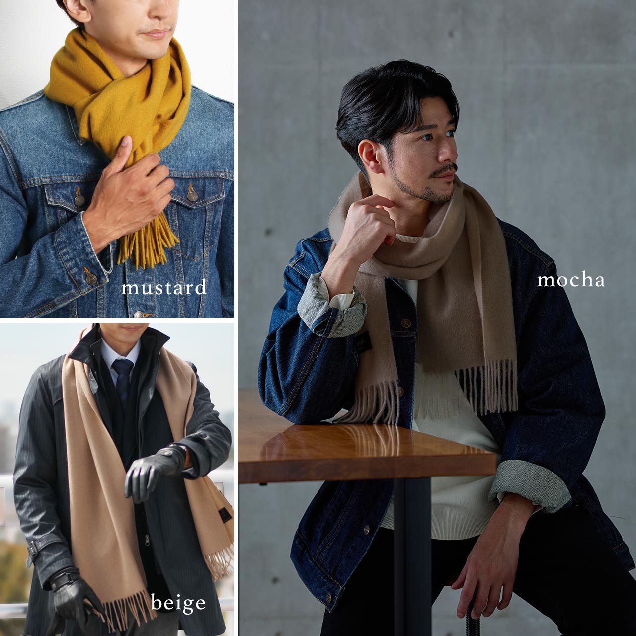 Filomo（フィローモ） カシミヤ マフラー メンズ カシミヤ100