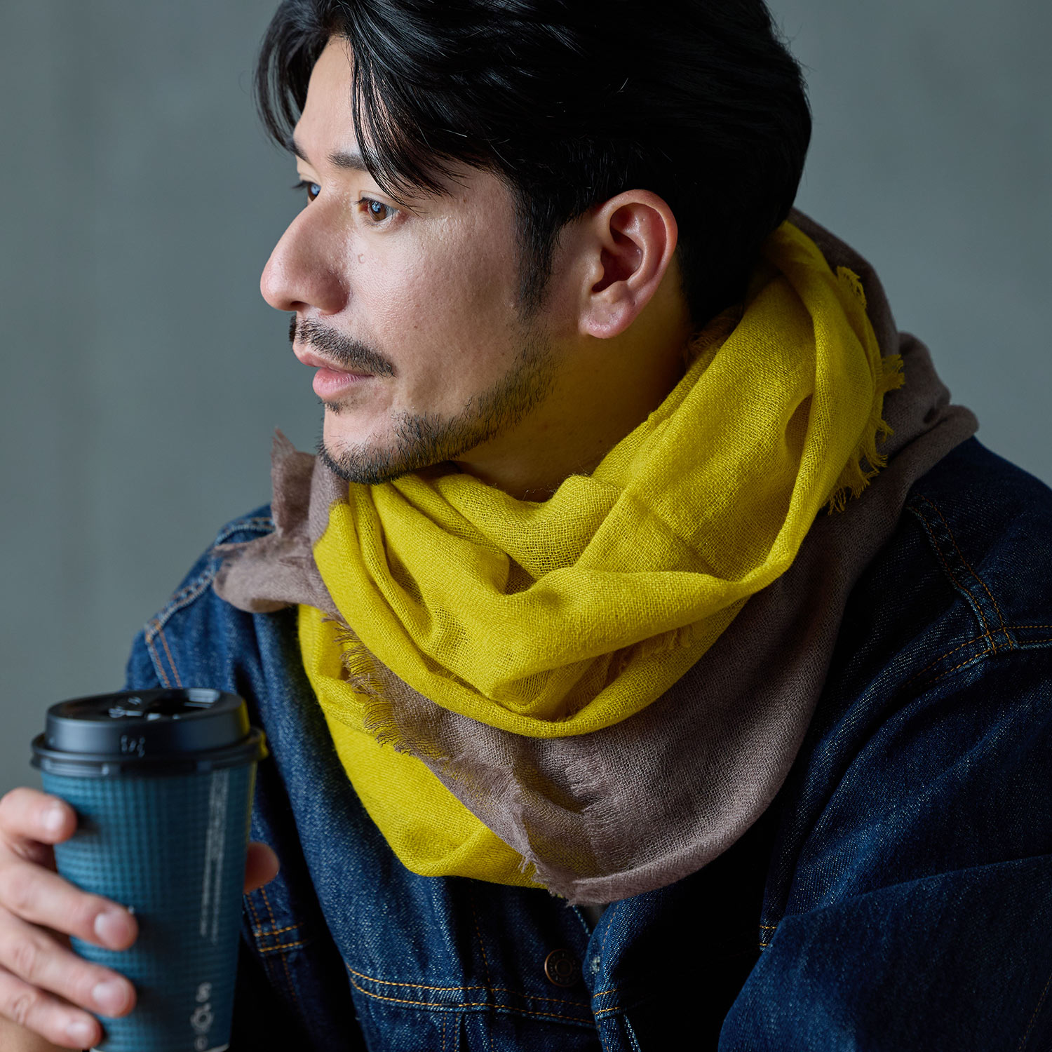 カシミヤ 100% ストール メンズ 大判 薄手 夏 春 ガーゼストール 大判