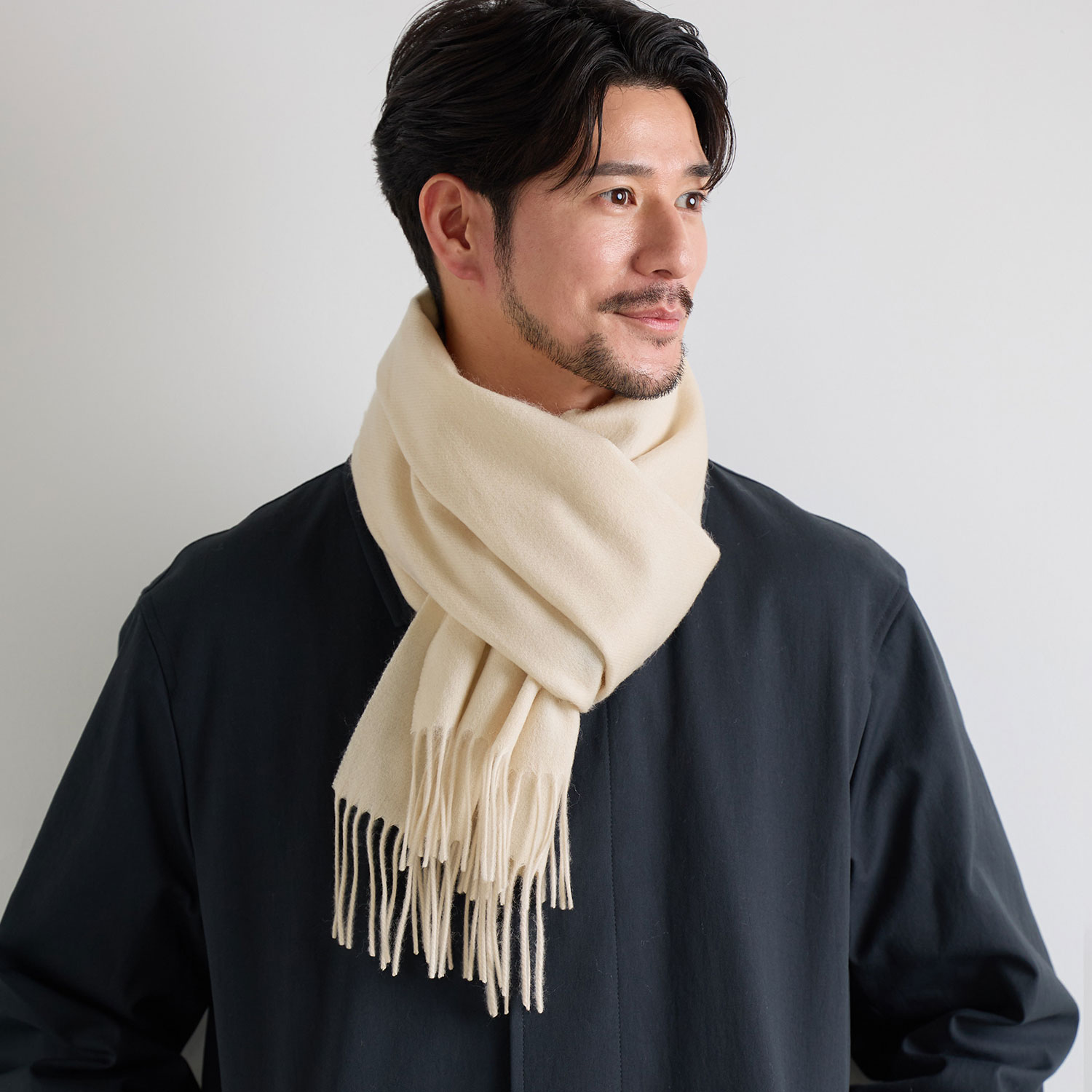Filomo（フィローモ） マフラー メンズ カシミヤ ブレンド チェック