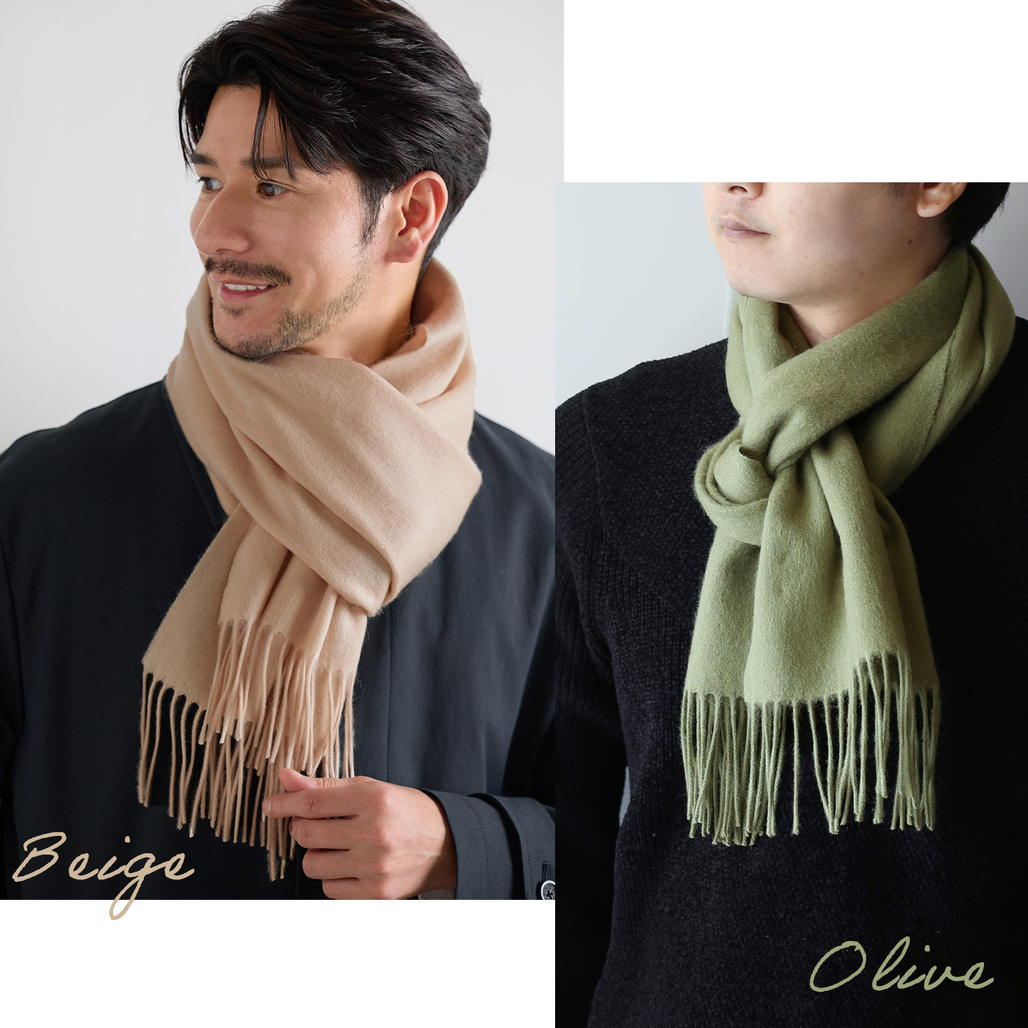 Filomo（フィローモ） マフラー メンズ カシミヤ ブレンド チェック