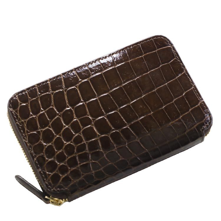 財布 メンズ ミニ財布 クロコダイル シャイニング ラウンドファスナー 全14色 『ギフト』(06001367-mens-1r)(15400円)