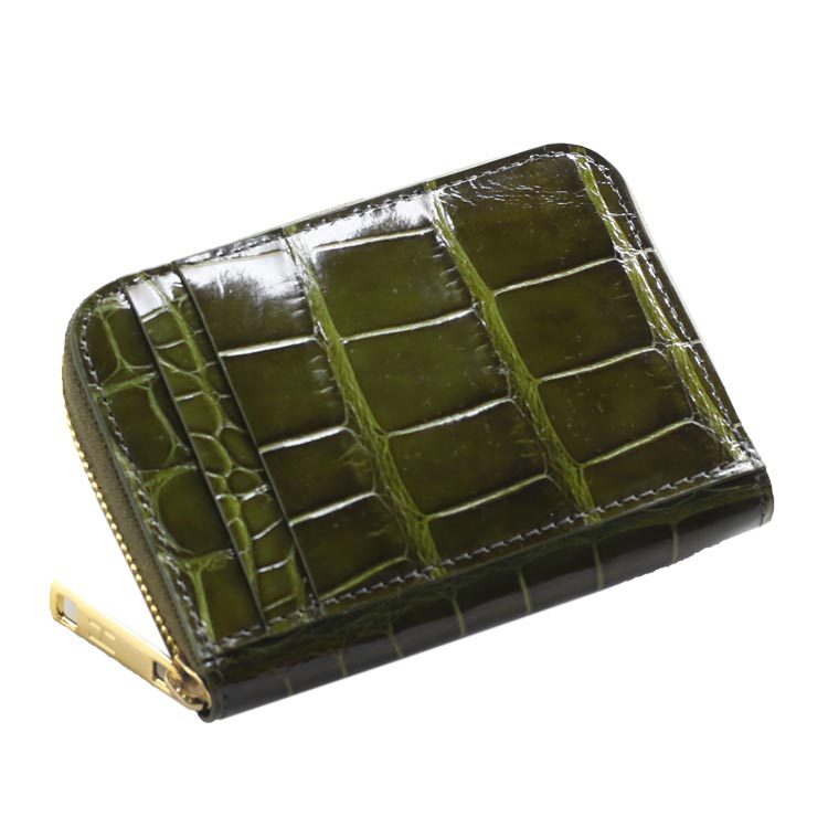 爆買 HALEINE クロコダイル カードケース 本革 メンズ じゃばら 本革 お財布 全14色(06001368-mens-1r) | HALEINE | 11
