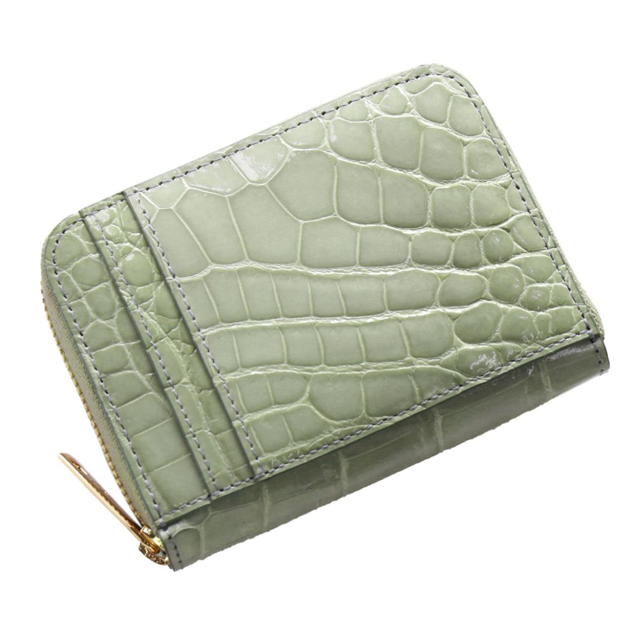 爆買 HALEINE クロコダイル カードケース 本革 メンズ じゃばら 本革 お財布 全14色(06001368-mens-1r) | HALEINE | 01