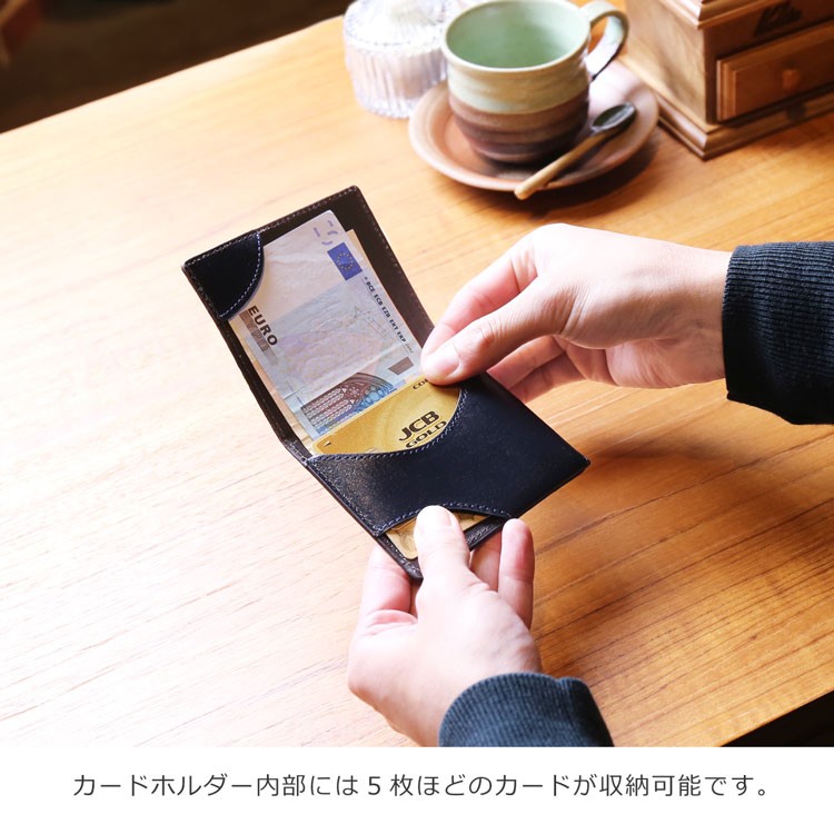 クロコダイル マネークリップ 本革 メンズ 二つ折り財布 薄い財布