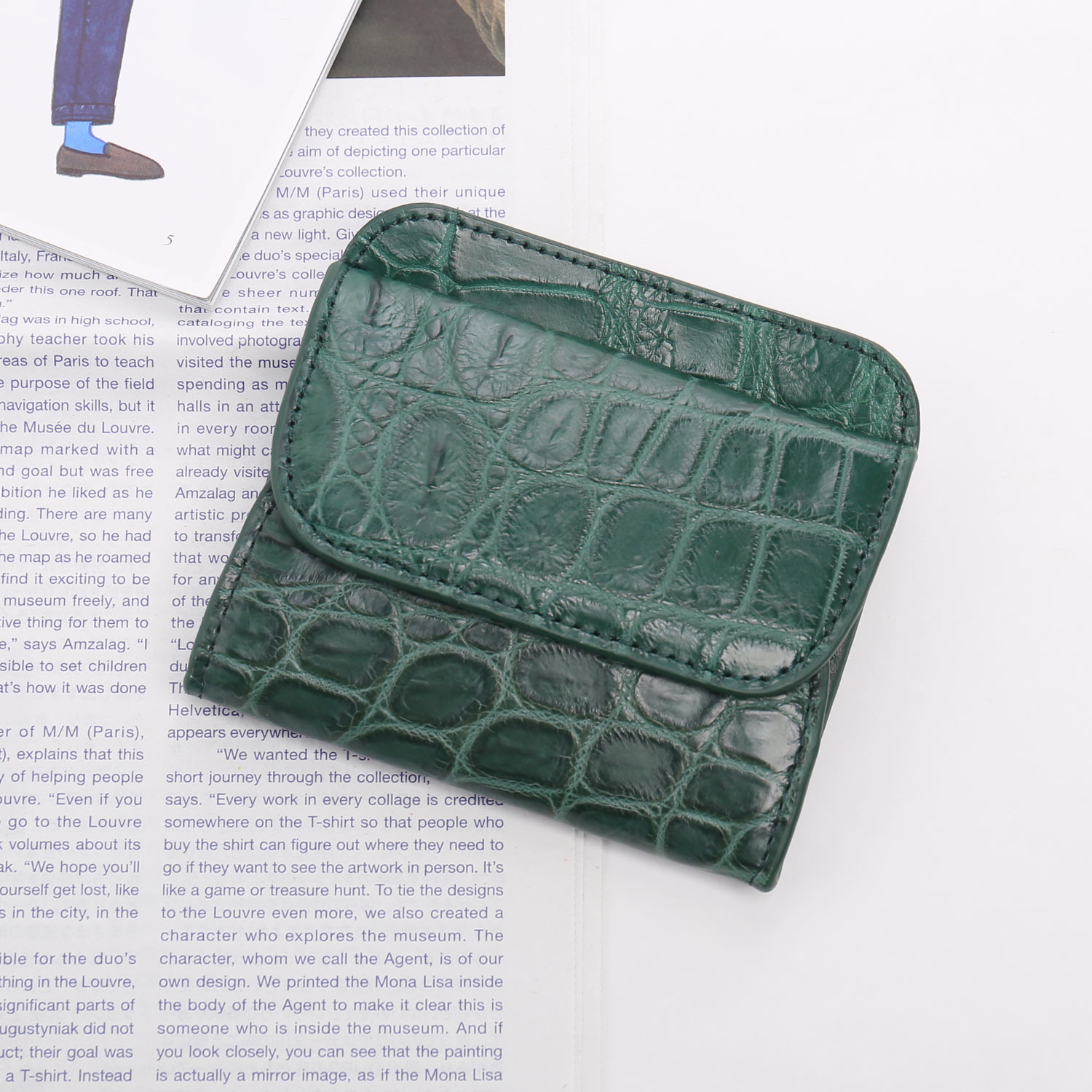 クロコダイル 小さい財布 財布 メンズ ボックス型 小銭入れ 付き ミニ