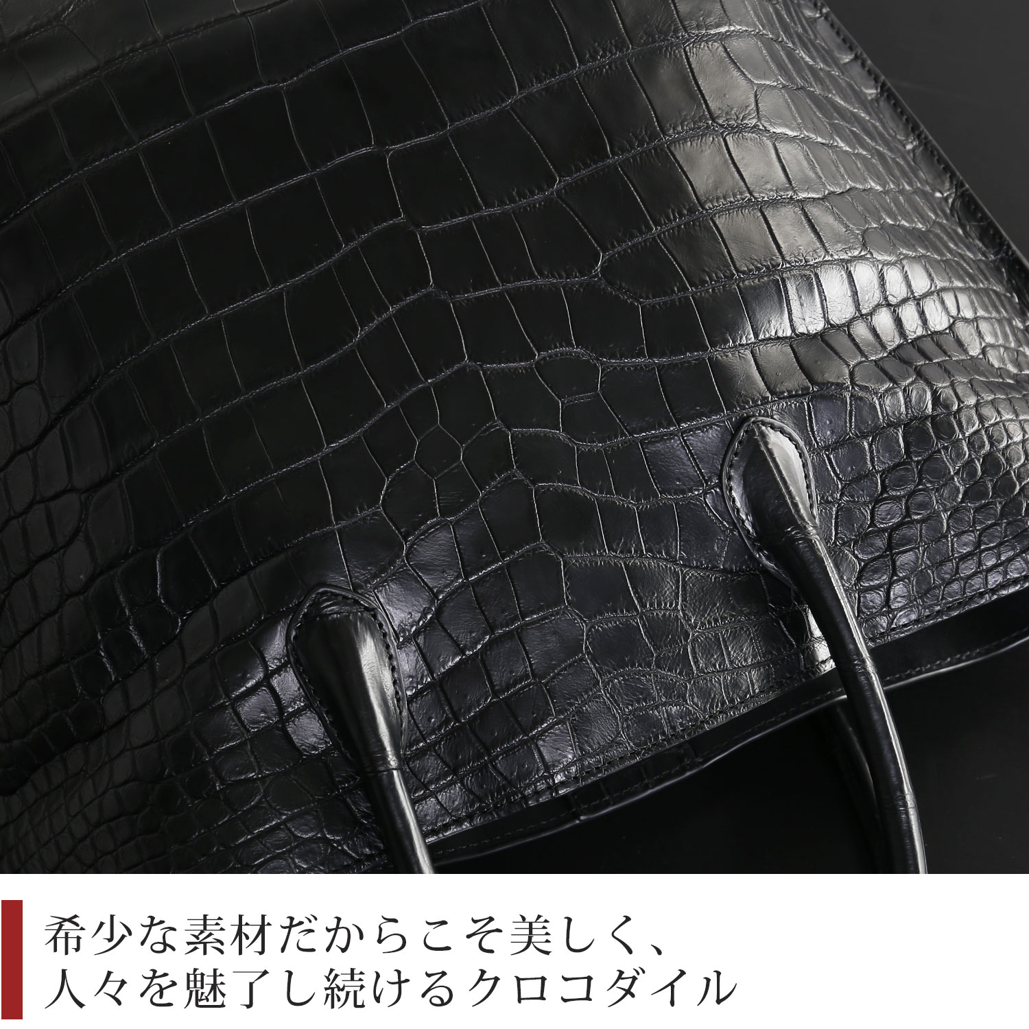 sankyo shokai（三京商会） クロコダイル メンズ トートバッグ 2way A4 