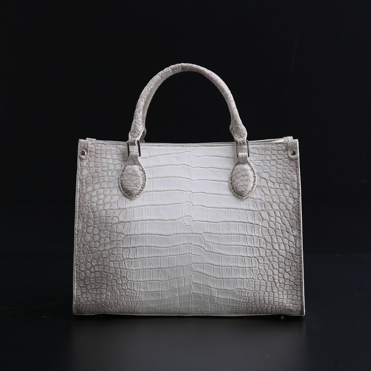 ヒマラヤ クロコダイル メンズ ミニ トートバッグ 鰐革 保証書 付き 本